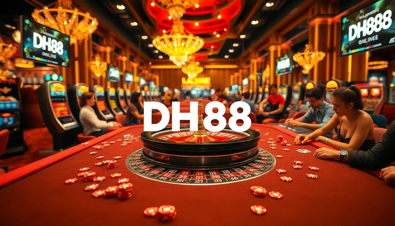 Win big at DH88 casino tables with players enjoying thrilling games and vibrant atmosphere.