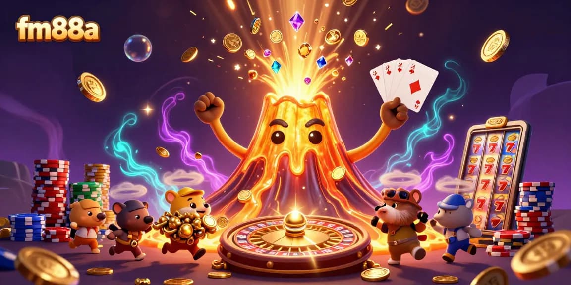 Experience thrilling jackpots with fm88a's explosive casino adventure featuring gold and gems!