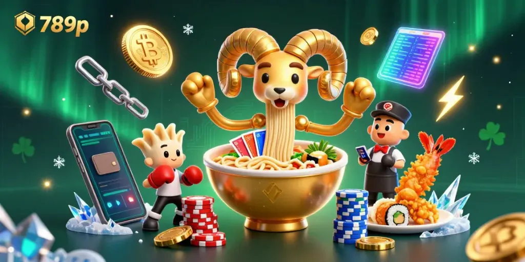 Win big at 789p with a lively casino scene featuring animated characters and dynamic game elements.