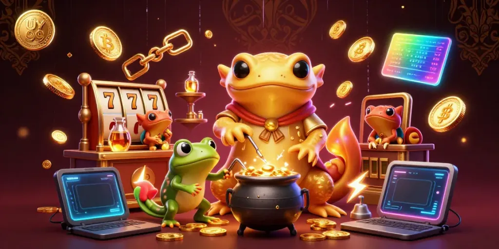 Spin the reels of UY 88 for a chance to win golden treasures in a vivid gaming lab.