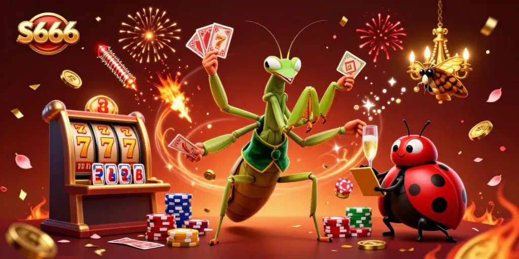 S666 engages players in electrifying slot machine games with rich, vibrant visuals and dynamic elements.