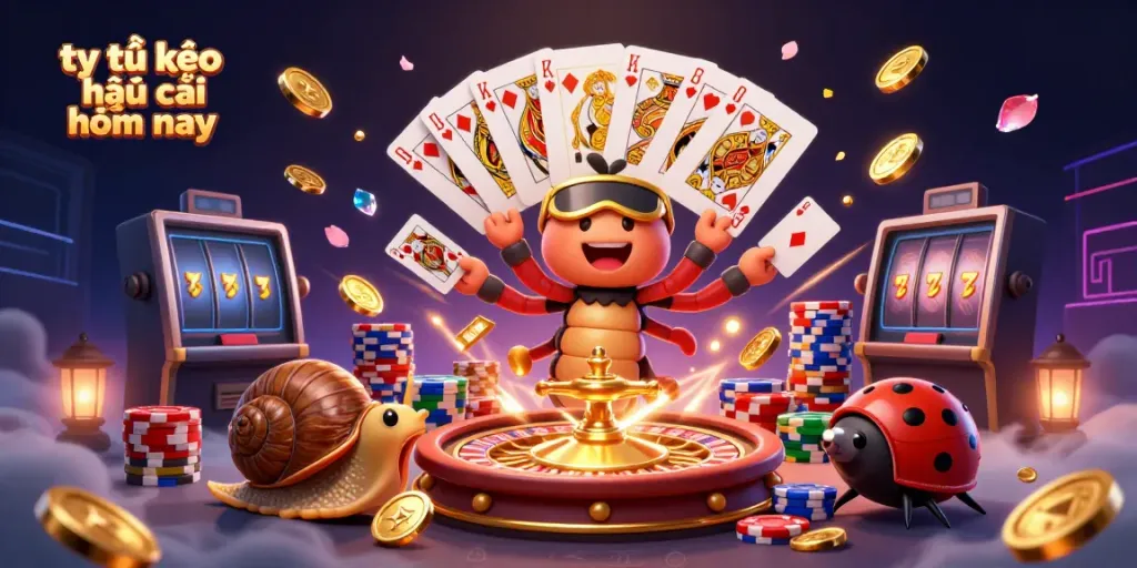 Experience the excitement of tỷ lệ kèo nhà cái hôm nay with engaging casino characters and dynamic betting elements.