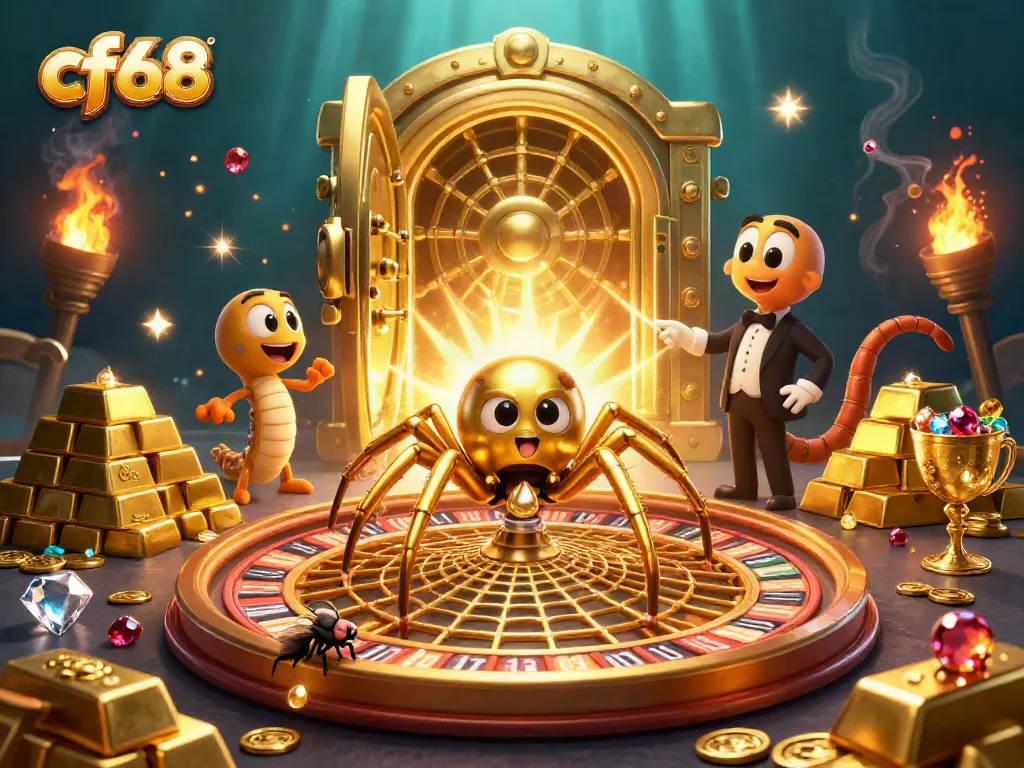 Experience thrilling gameplay at cf68 with a golden spider croupier and magical riches