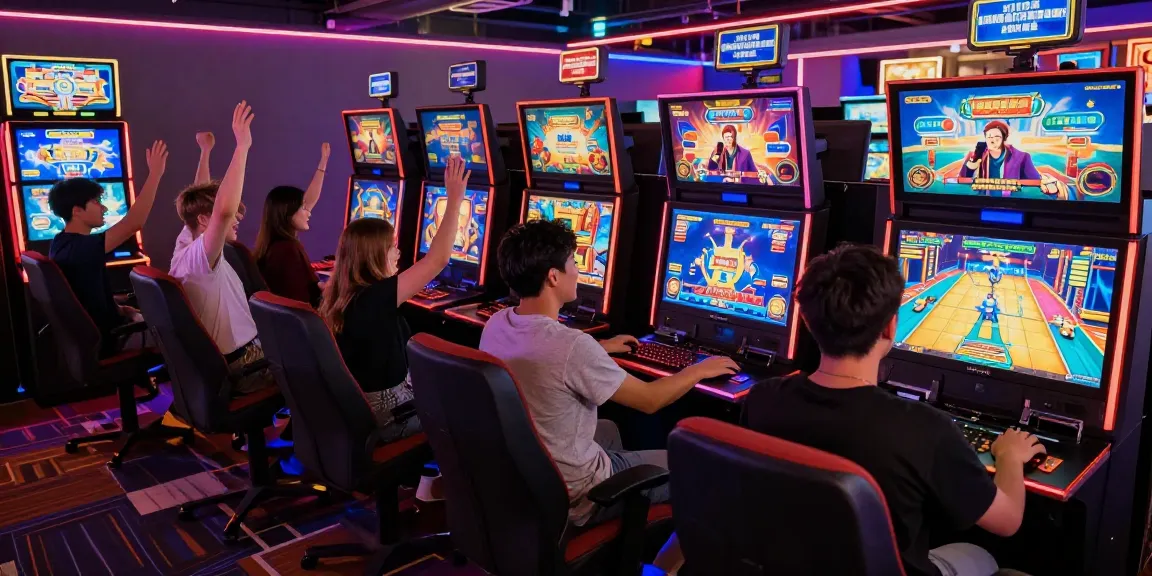 Immersive gaming experience at azarlatino-enlinea-paraguay.com with vibrant players enjoying slot machines