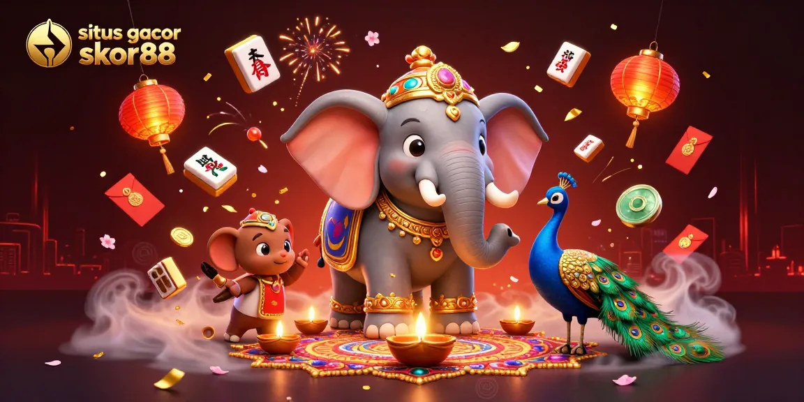 Situs gacor skor88 thrives with vibrant colors and festive elements capturing the essence of festive gaming.