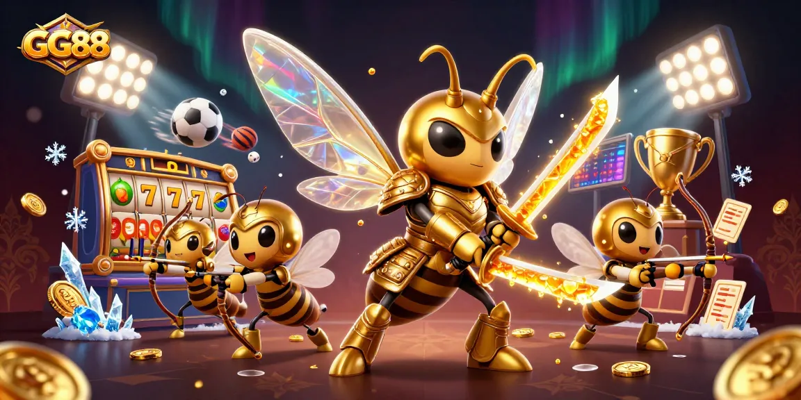 GG88 engages players with dynamic slots and vibrant sports elements in a captivating digital scene.
