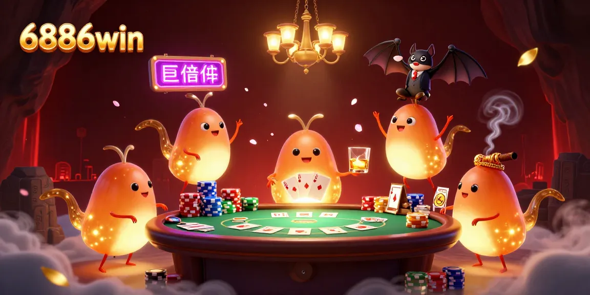 Experience thrilling gameplay at 6886win with vibrant characters lighting up a casino scene.