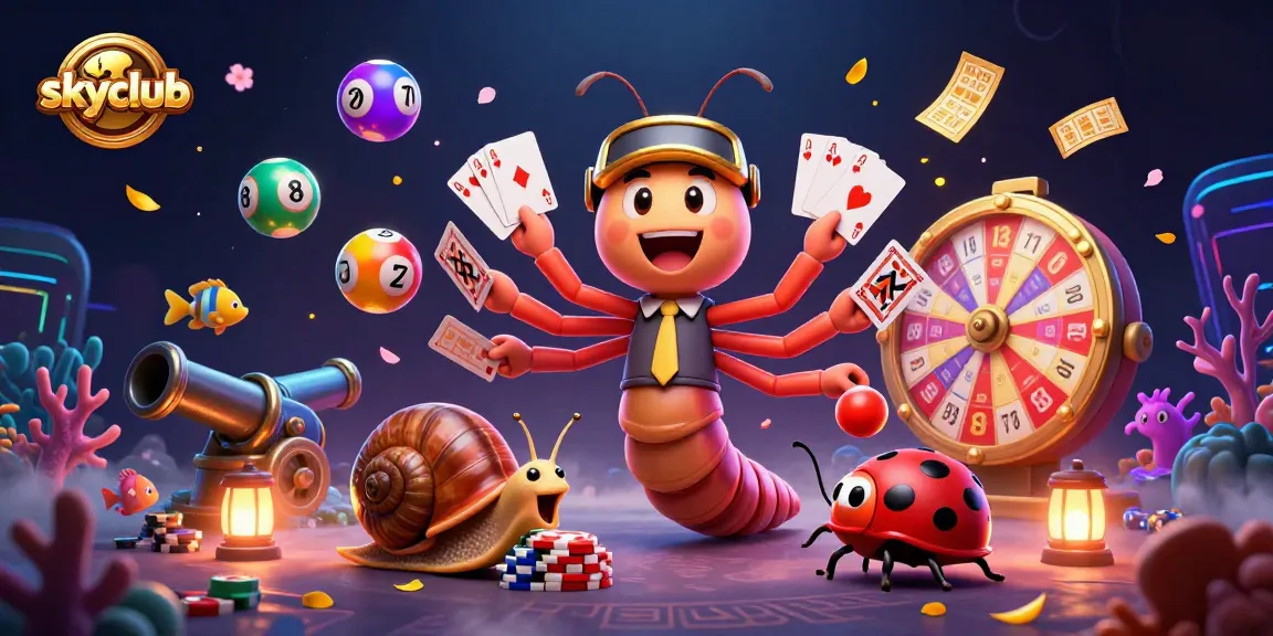 Engage with skyclub's thrilling underwater gaming experience featuring a dynamic 3D dealer and colorful sea life.