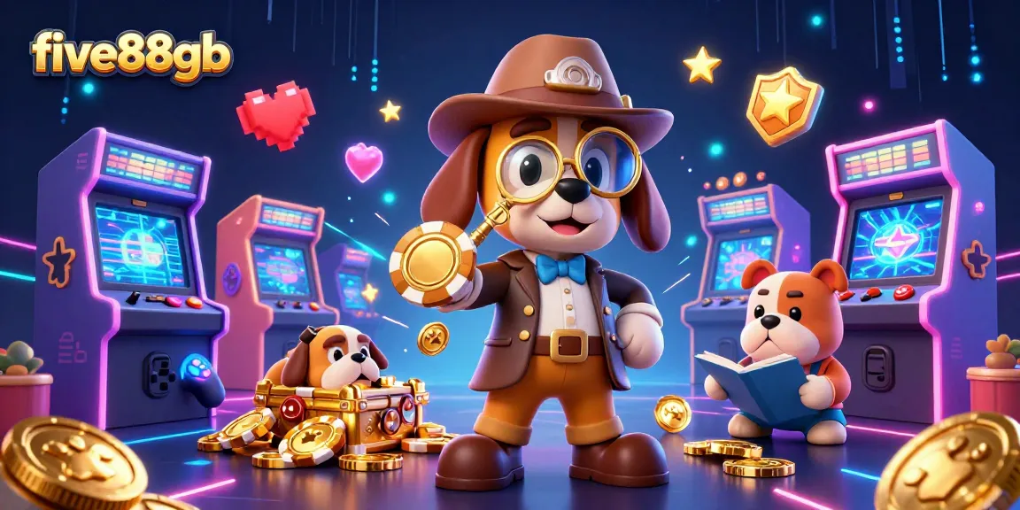 Experience exciting gameplay at five88gb with thrilling poker chips and colorful casino elements in a vibrant 3D illustration.