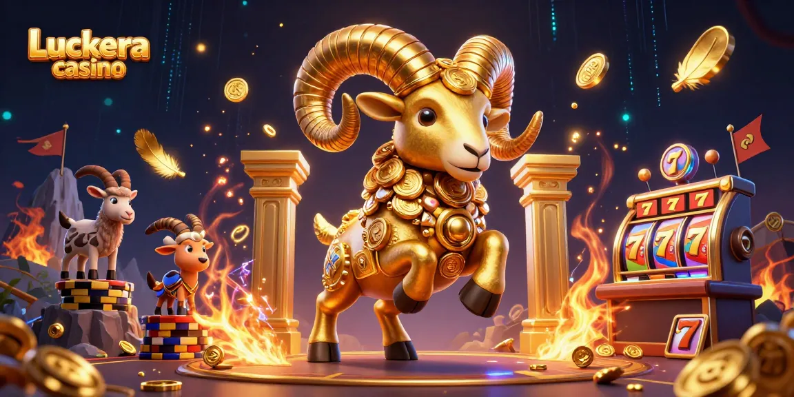 Experience the excitement of Luckera casino with dynamic golden ram and enriching casino elements.
