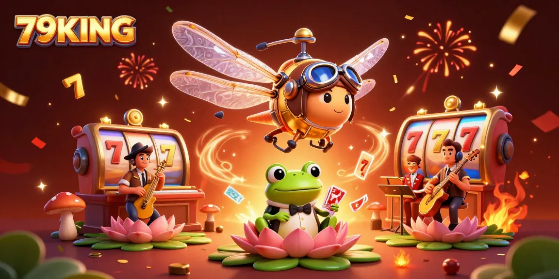 Experience exhilarating gaming action at 79KING with vibrant characters in a lively casino setting.