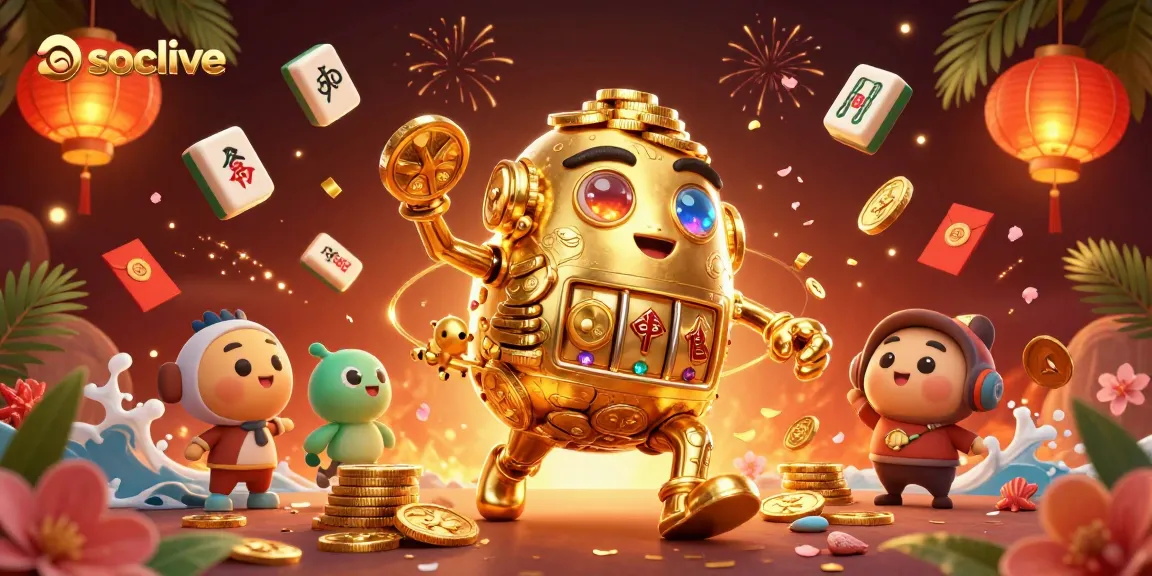 Socolive offers an engaging gambling experience with golden golems and festive game elements.