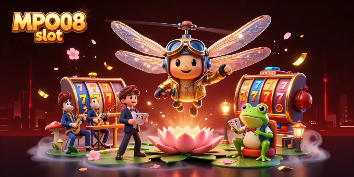 Engage with MPO08 slot gameplay featuring vibrant characters and dynamic casino elements.