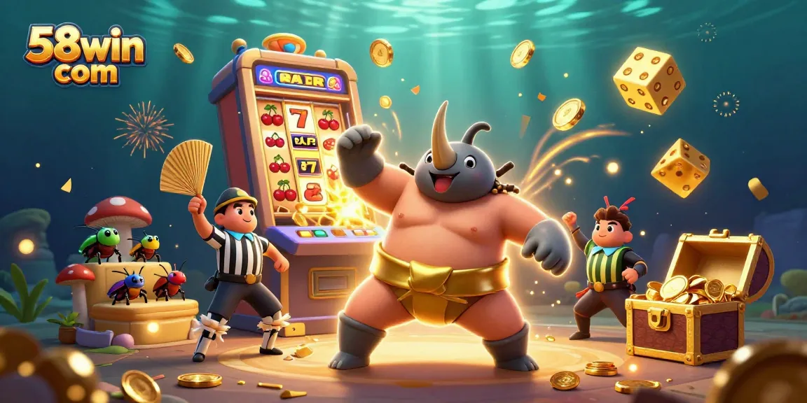 Experience thrilling wins at 58win com with dynamic casino scenes featuring vibrant 3D characters.