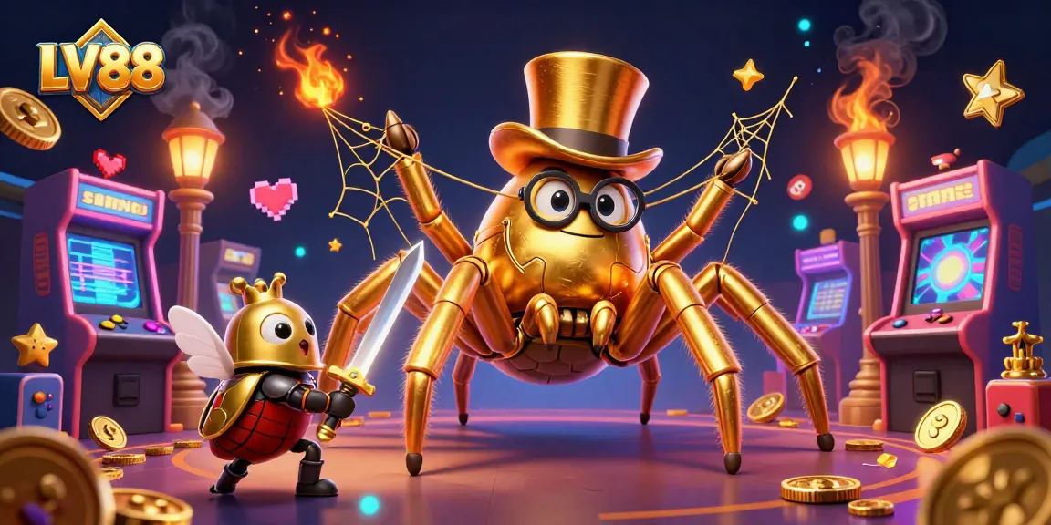 Experience thrilling gameplay with LV88 at the vibrant casino filled with games and rich colors.