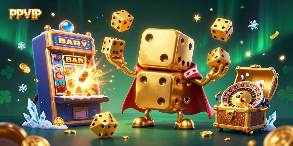 Play and win at PPVIP with our vibrant 3D casino gaming scene bursting with excitement and jackpots!
