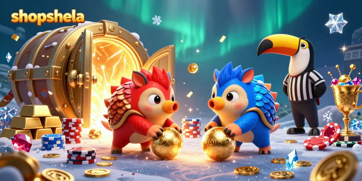 shopshela delivers thrilling slot action with colorful pangolins battling through golden chips and gems.