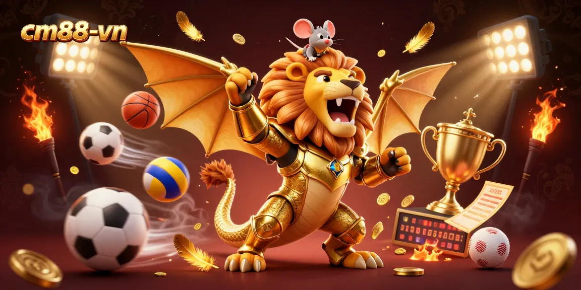 Experience thrilling gaming with cm88-vn's dynamic casino action featuring mythical characters and symbols.