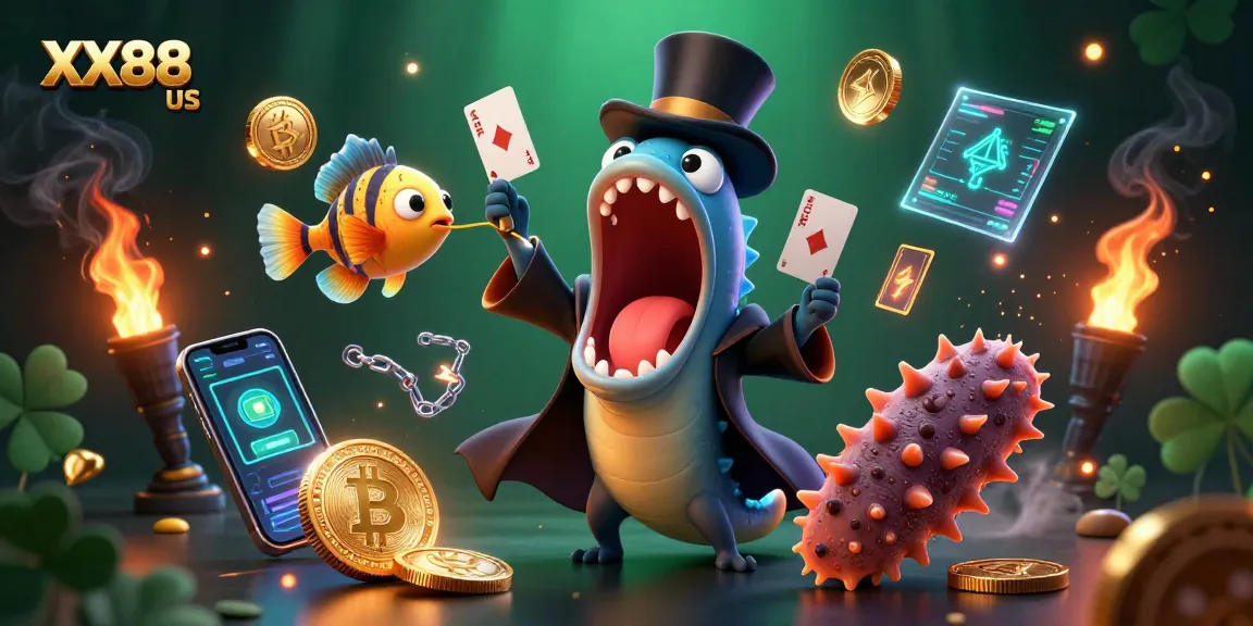 Experience thrilling wagers at XX88 US with a mesmerizing deep-sea gambling spectacle featuring magical card tricks.