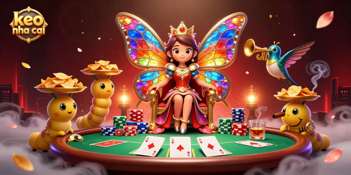 Engage with keo nha cai by exploring vibrant scenes in a richly illustrated casino-themed environment.