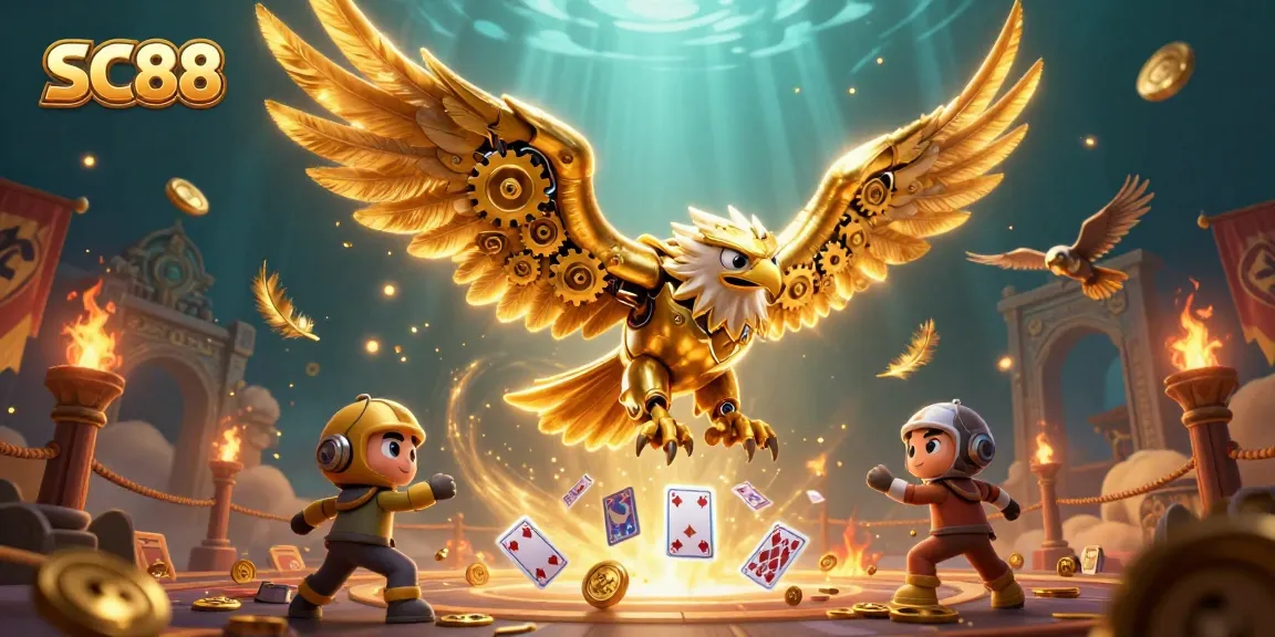 Elevate your gaming strategy with SC88's dynamic 3D casino illustration showcasing action.