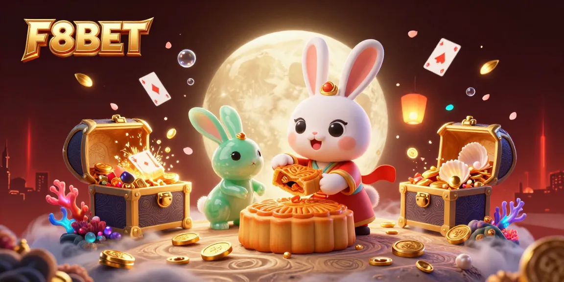 Engage with thrills at F8BET, enjoy a vibrant scene of animated characters illustrating casino excitement.