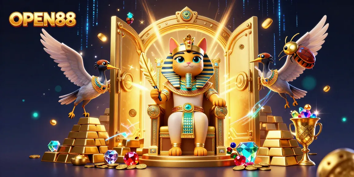 Experience exciting gaming opportunities at OPEN88 with a rich casino atmosphere and vibrant characters.